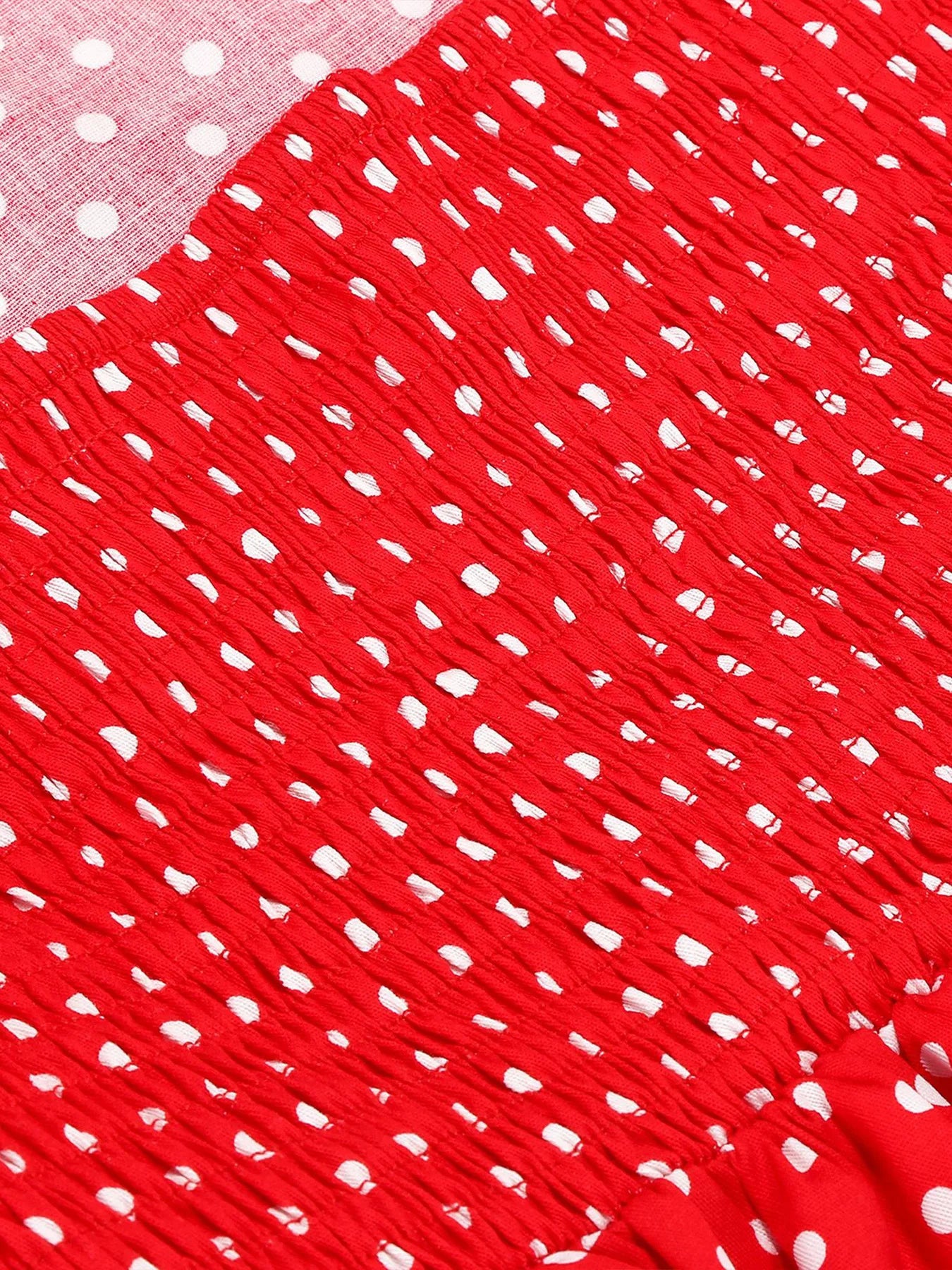 Polka Dot Trim Halter Belted Dress