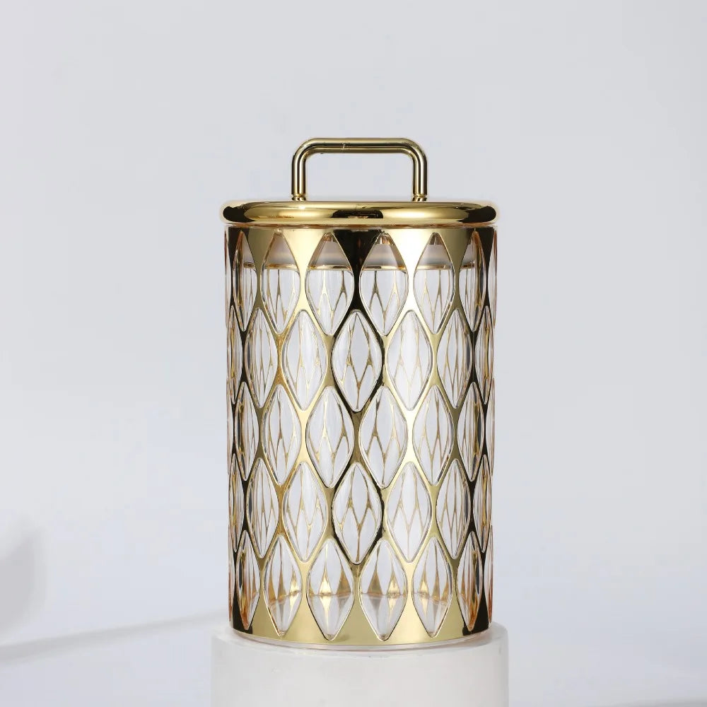 Classic Elegance Gold-Plated Sealed Kitchen Bottle