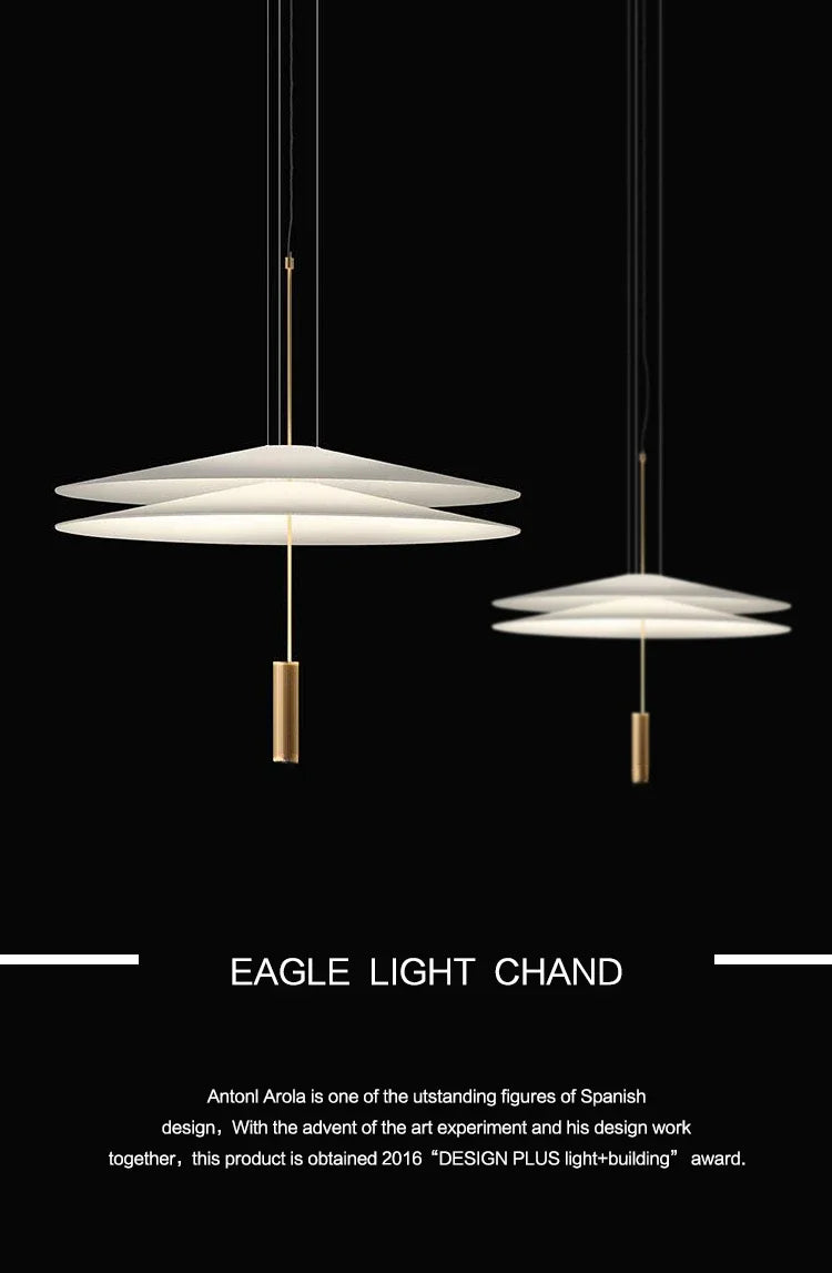 Italian Nordic Flamingo Flying Saucer Pendant Lamp