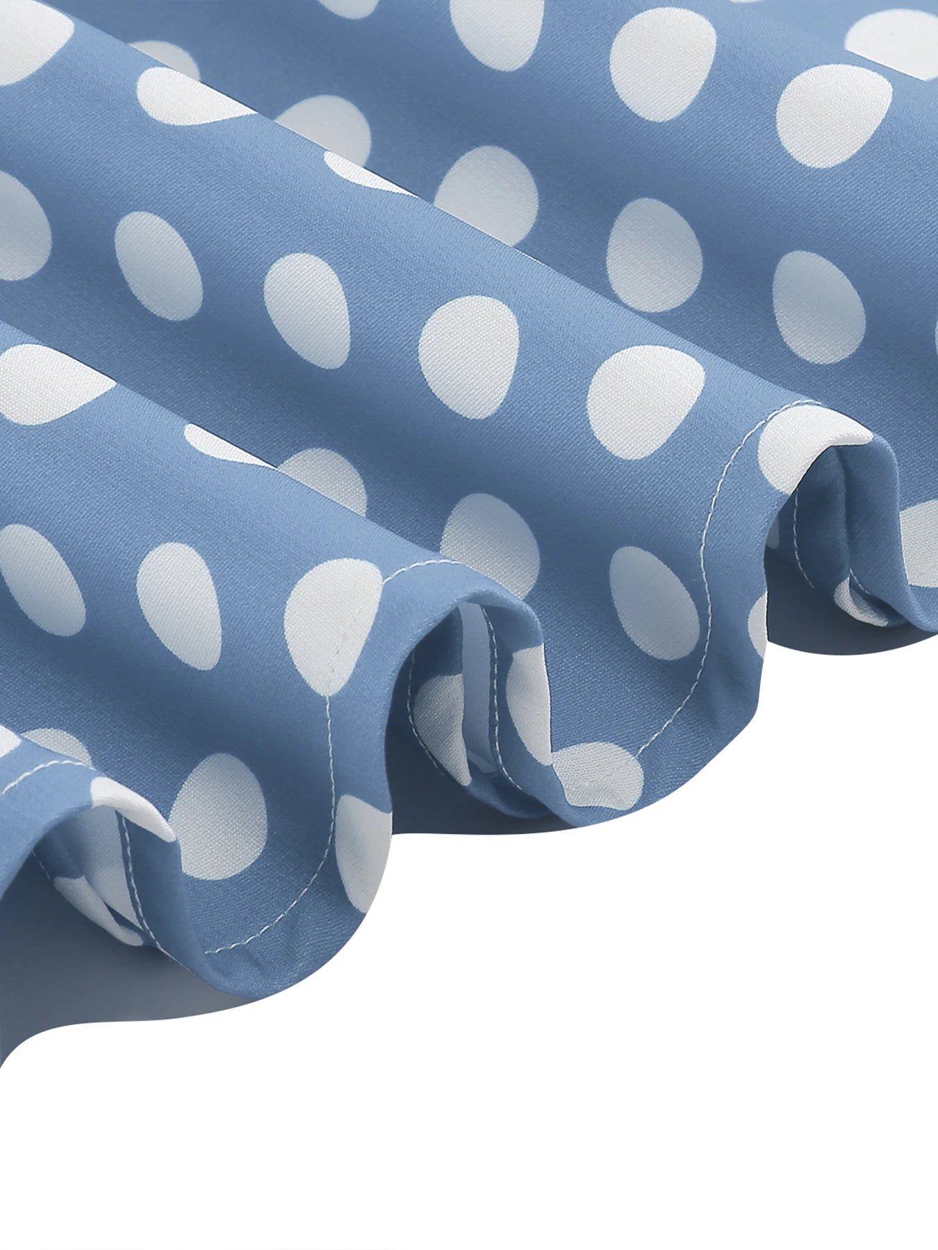 Polka Dot Tie-Neck Fit & Flare Dress