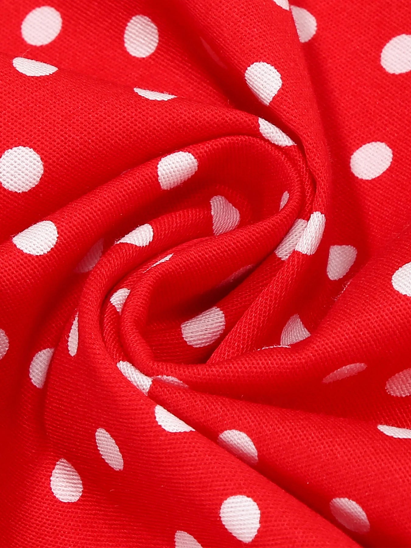 Polka Dot Collar Fit & Flare Dress with Headband