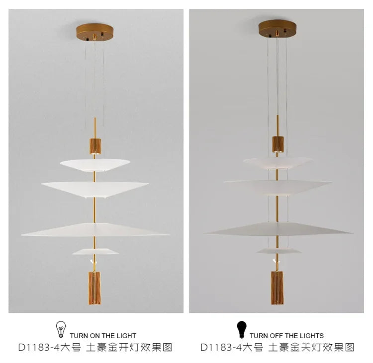 Italian Nordic Flamingo Flying Saucer Pendant Lamp