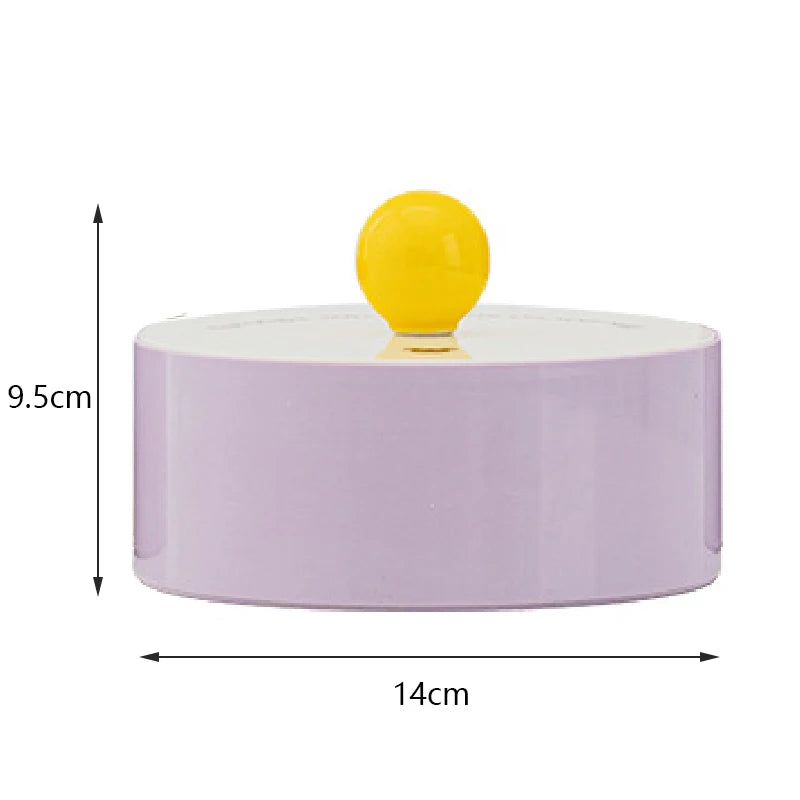 Hollywood Regency Acrylic Vanity Jewelry Box & Ring Case
