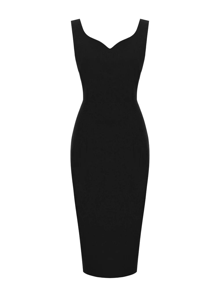 Sleeveless Sweetheart Neck Sheath Dress
