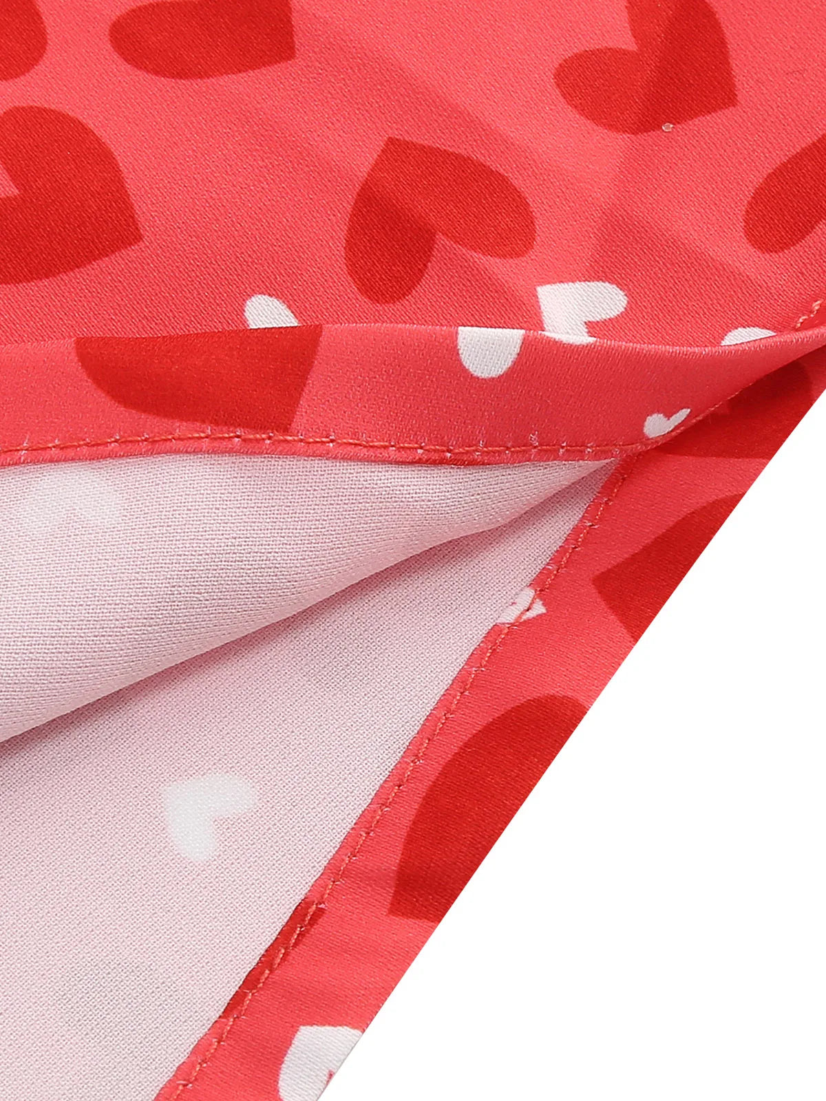 Heart Print Square Neck Fit & Flare Dress