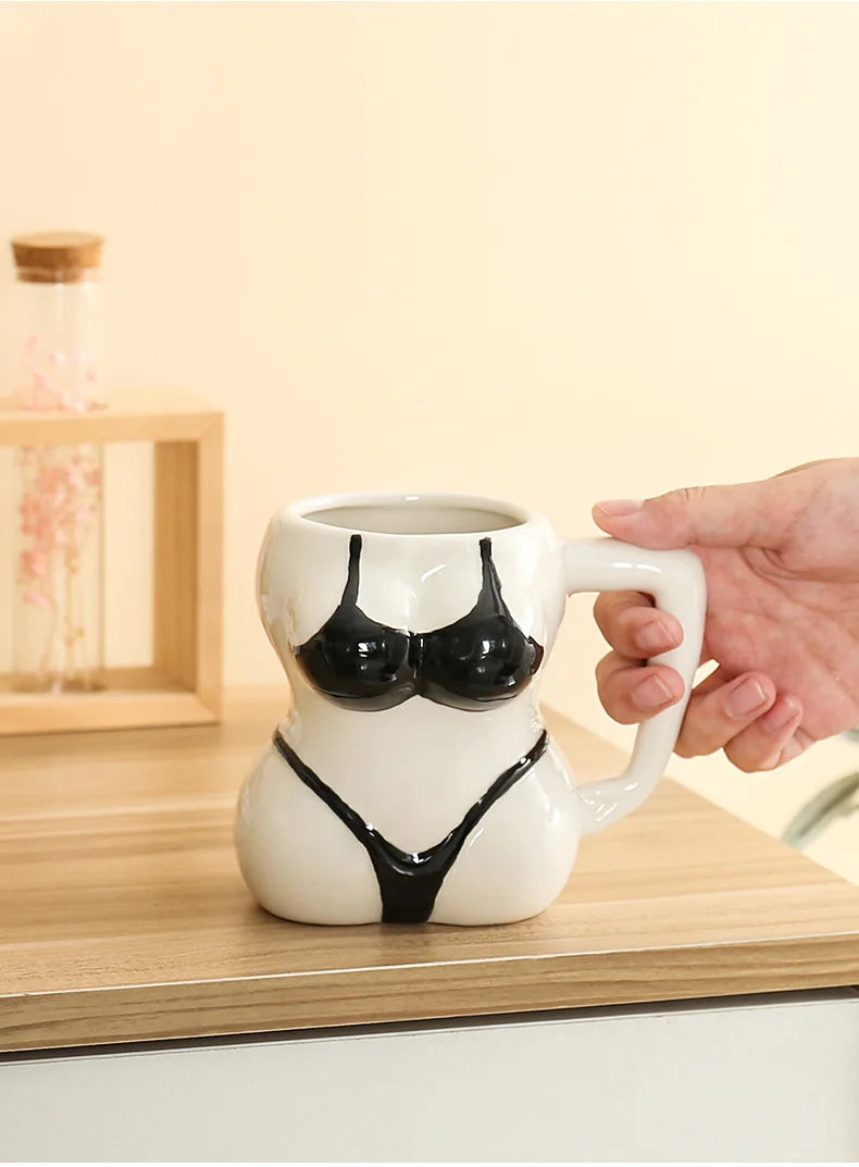 "The Pin-Up Silhouette" Ceramic Body Art Mug (380ml)