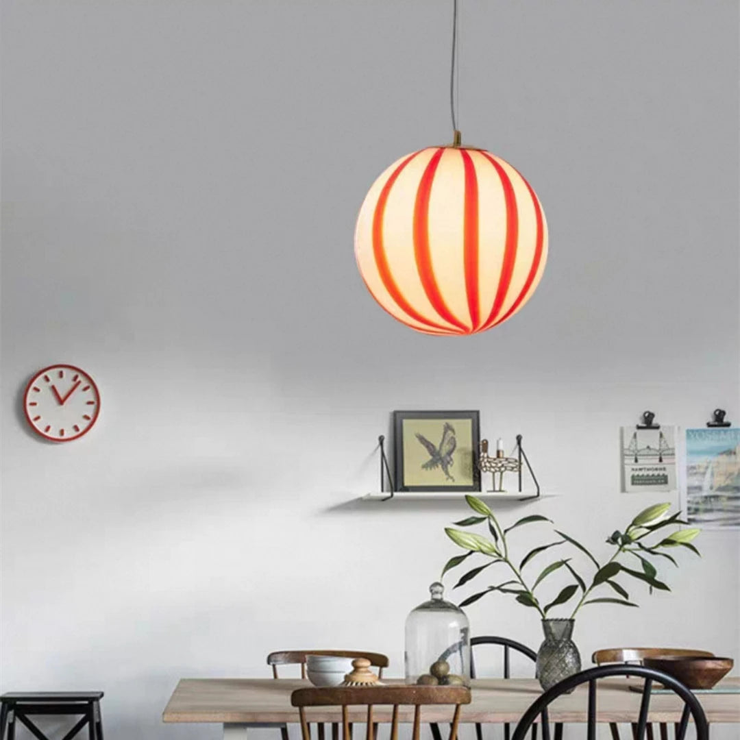 French Style Alpine Jade Glass Candy Balloon Chandelier