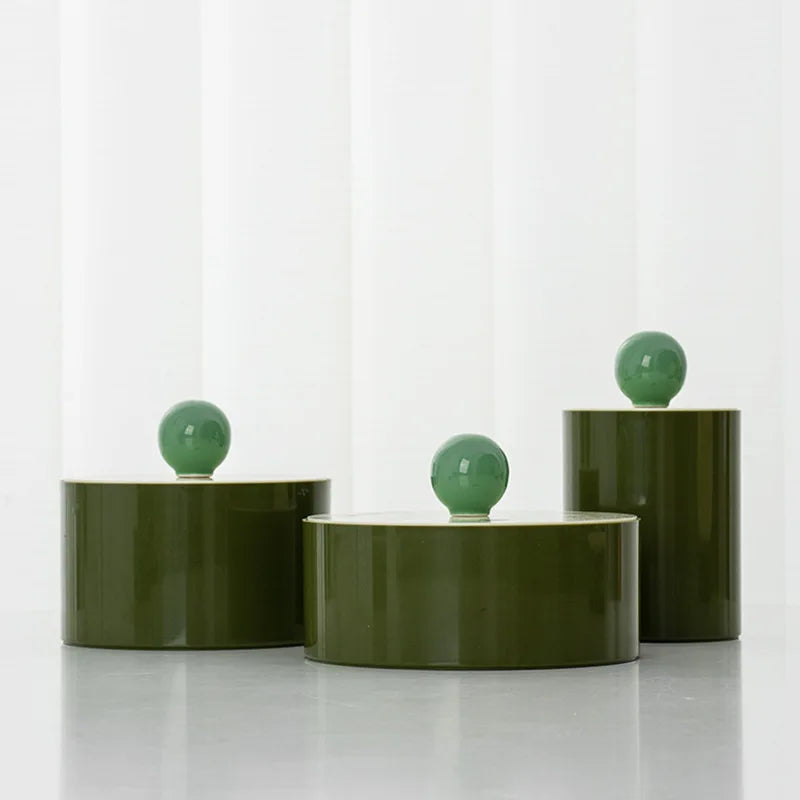 Hollywood Regency Acrylic Vanity Jewelry Box & Ring Case
