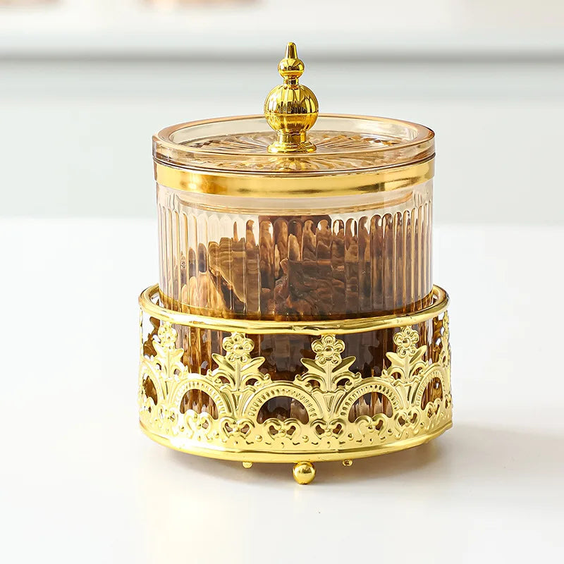 Retro Diner Striped Glass Sugar & Spice Jar
