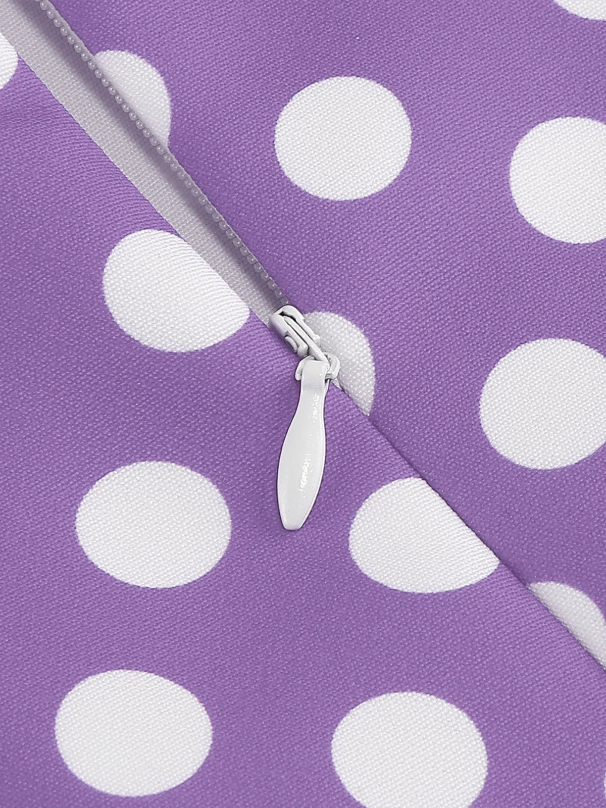 Polka Dot Tie-Neck Fit & Flare Dress
