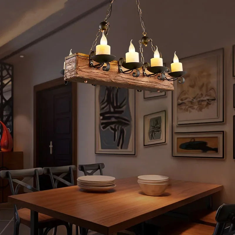 Mid-Century Modern Industrial Pendant Chandelier