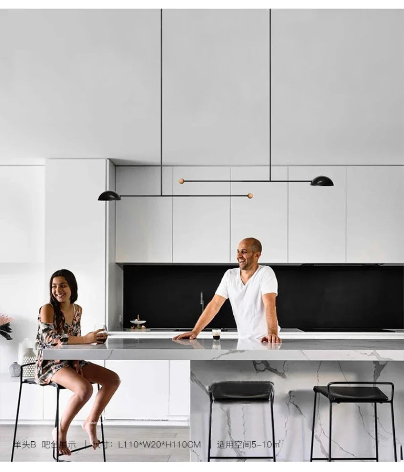 Danish Retro Minimalist Modern LED Restaurant Pendant Light