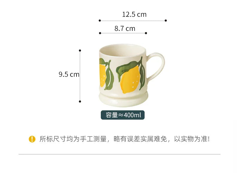 "Grandma's Garden" Oversized Retro Floral Breakfast Mug