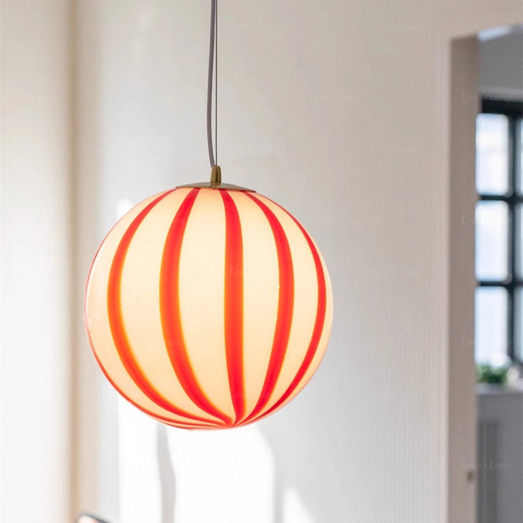 French Style Alpine Jade Glass Candy Balloon Chandelier