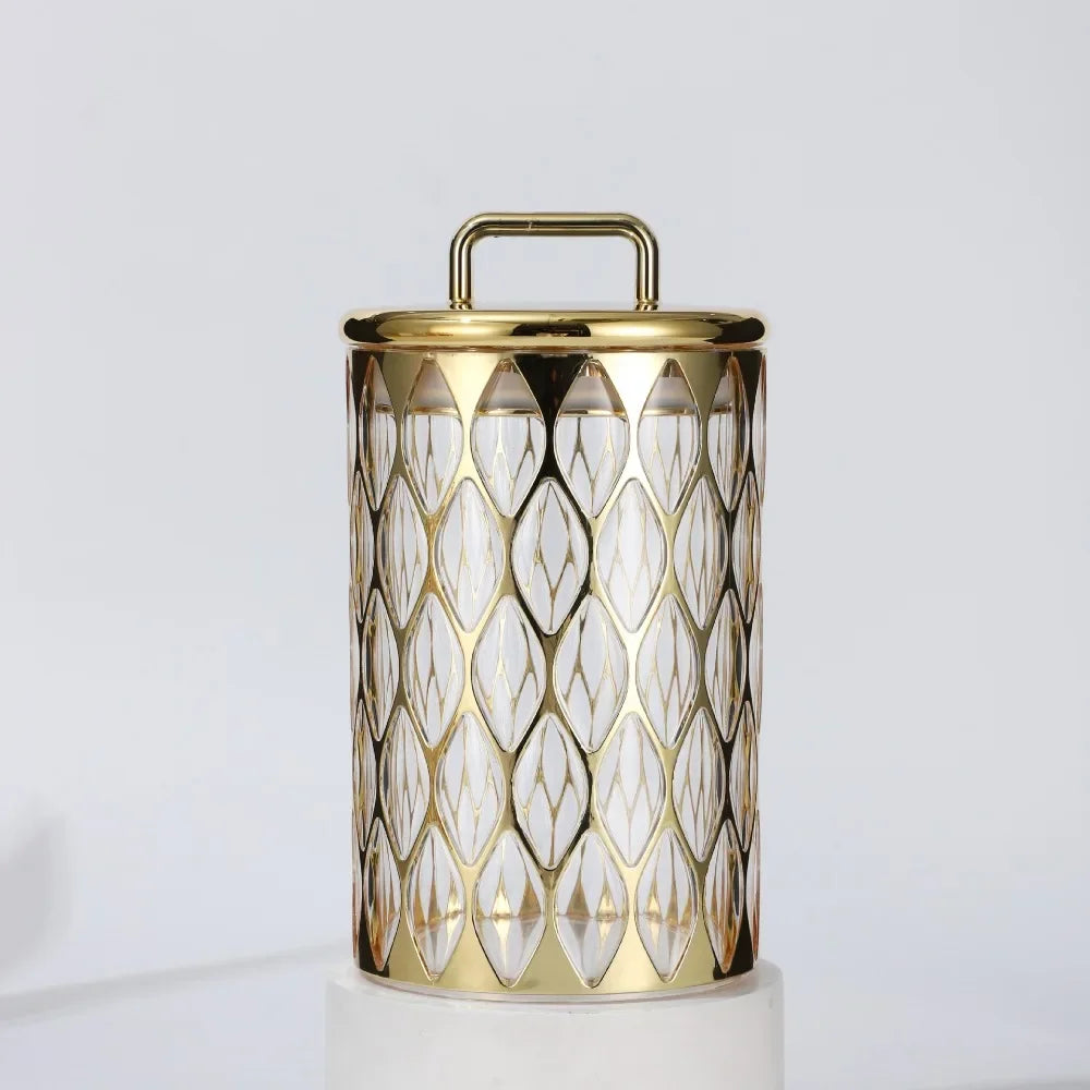 Classic Elegance Gold-Plated Sealed Kitchen Bottle