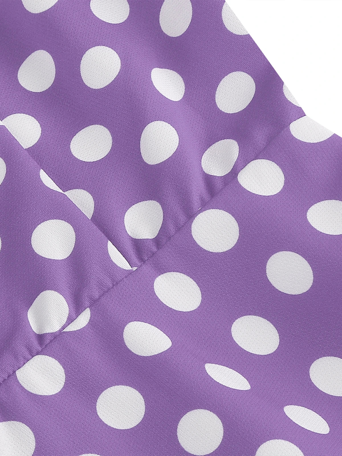 Polka Dot Tie-Neck Fit & Flare Dress