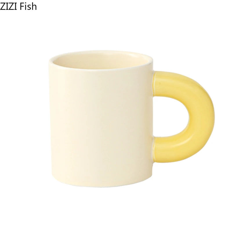 Springtime Daisy Hand-Painted Porcelain Mug