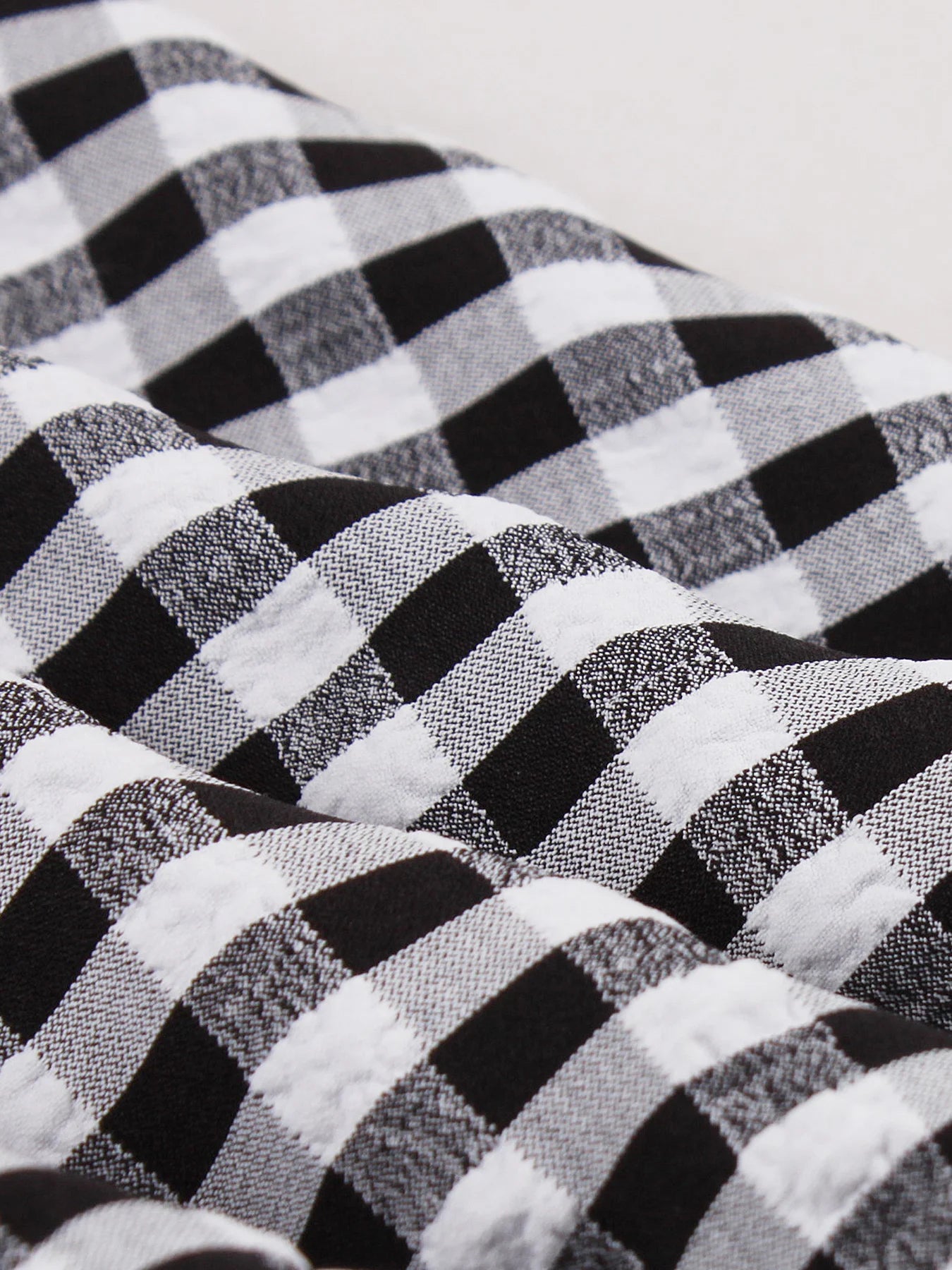 Gingham Collared Belted Midi Dress