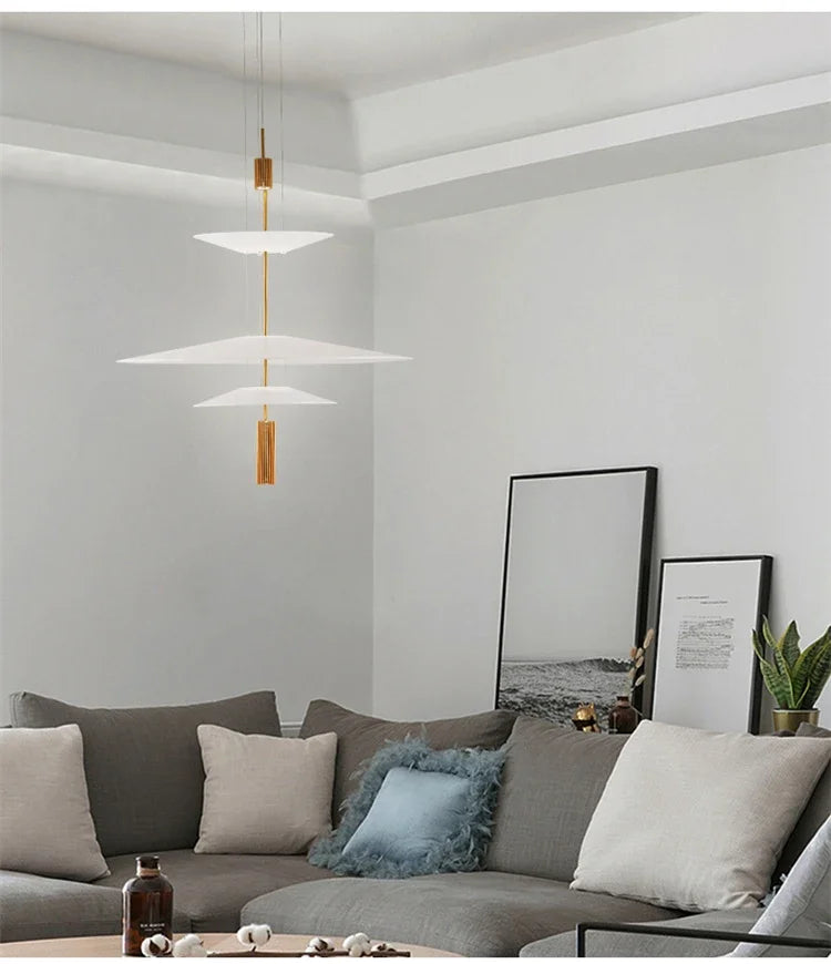 Italian Nordic Flamingo Flying Saucer Pendant Lamp