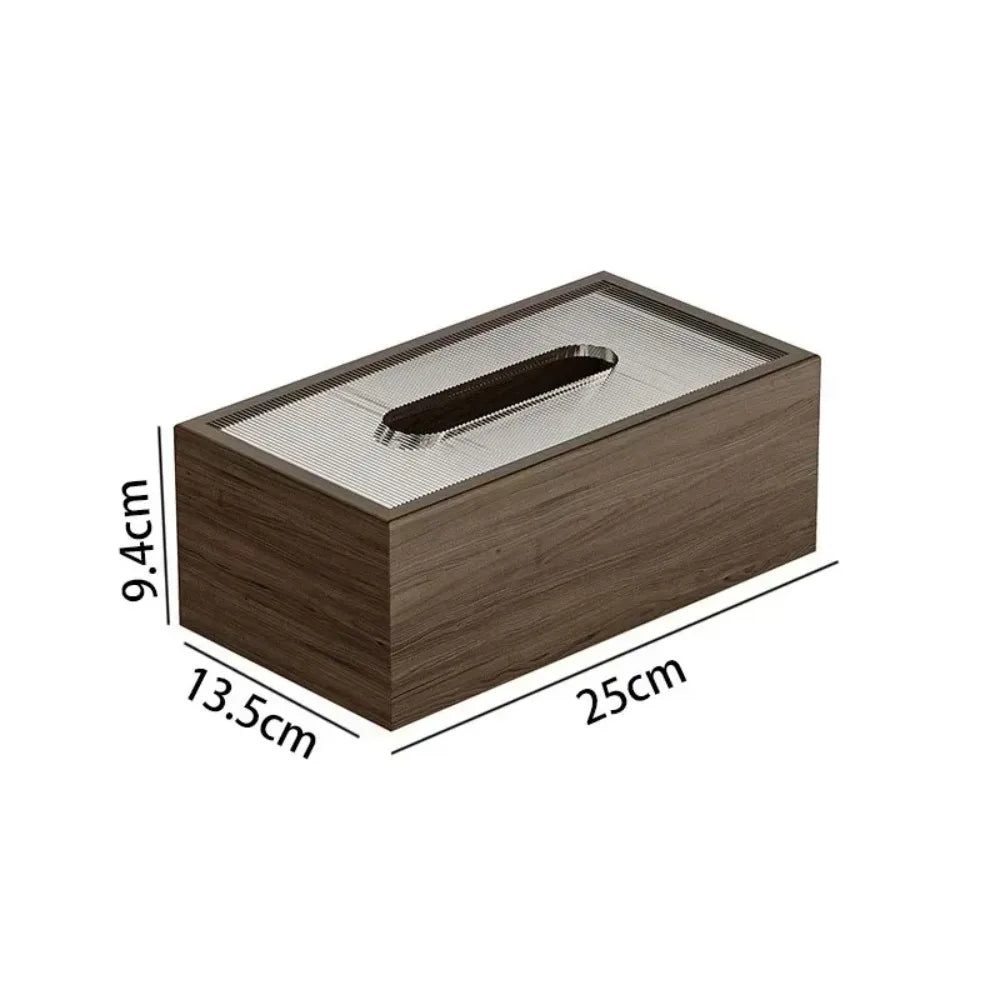 Classic Era Handmade Solid Black Walnut Tissue Box Cover