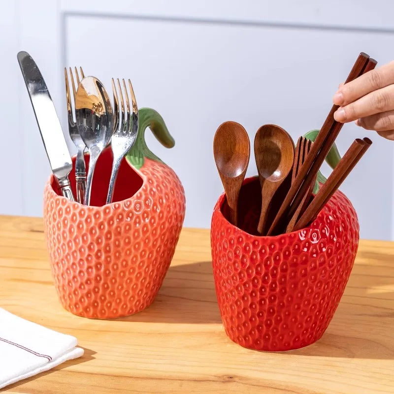"Sweet Berry" Ceramic Multi-Use Butter & Small Plates Set