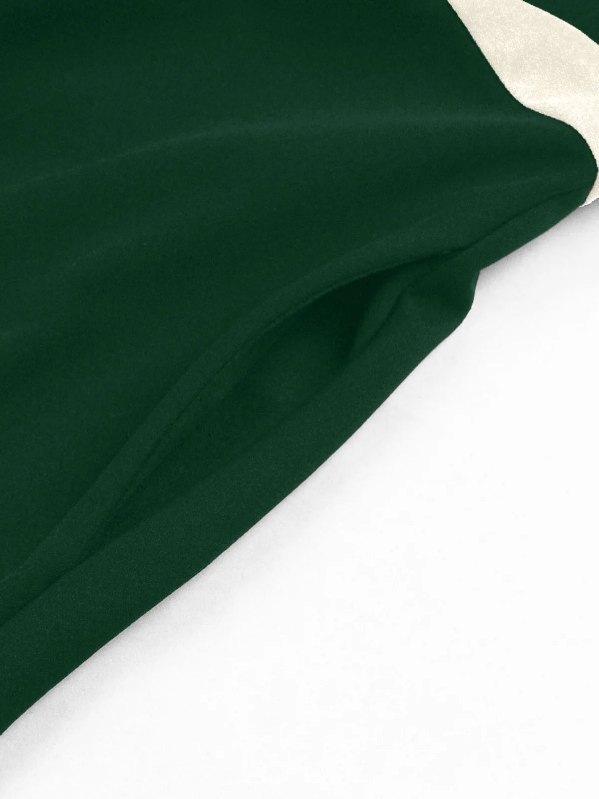 Contrast Lapel Button Detail Fit & Flare Dress
