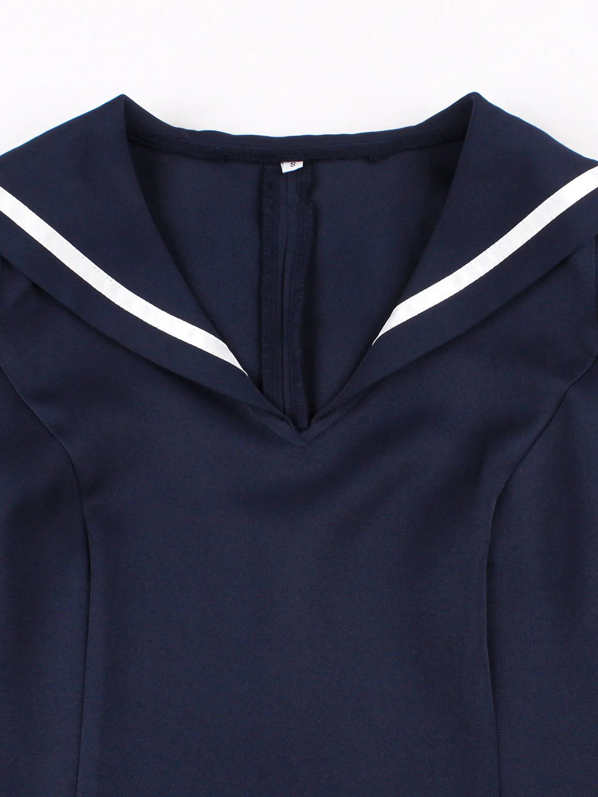 Sailor Collar Bow Fit & Flare Dress