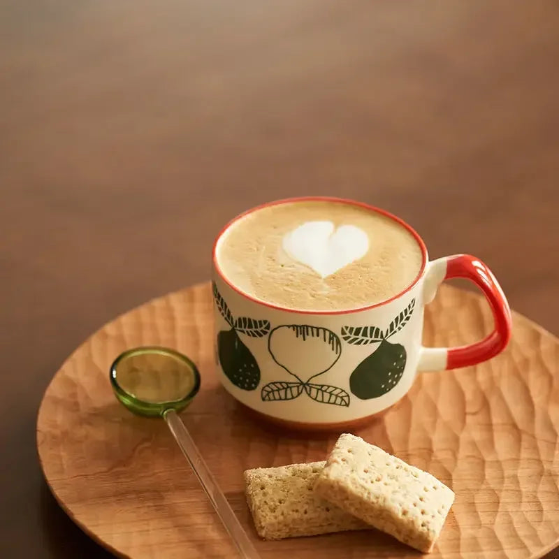 Vintage Meadow Handgrip Mug & Saucer Set (300ml)