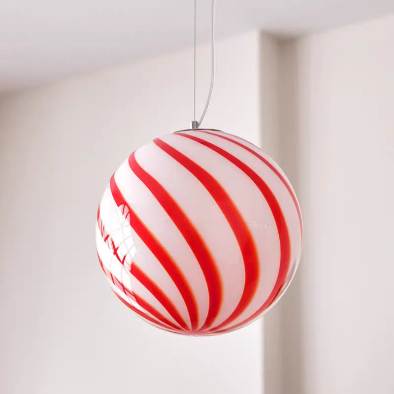 French Style Alpine Jade Glass Candy Balloon Chandelier
