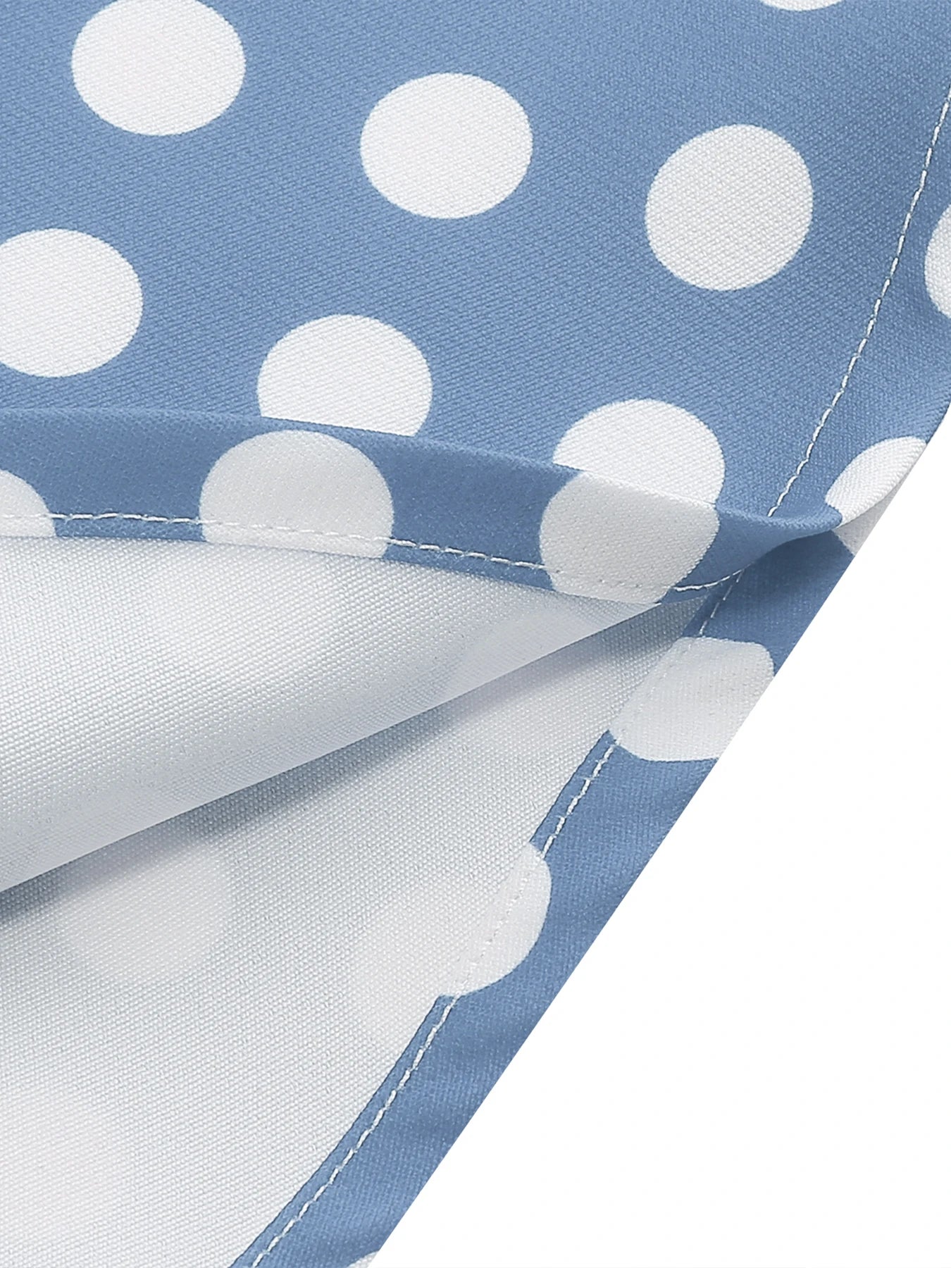 Polka Dot Tie-Neck Fit & Flare Dress