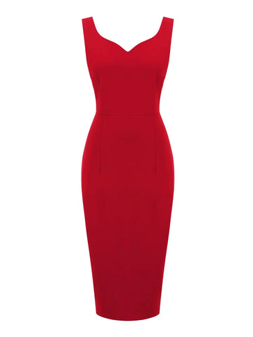 Sleeveless Sweetheart Neck Sheath Dress