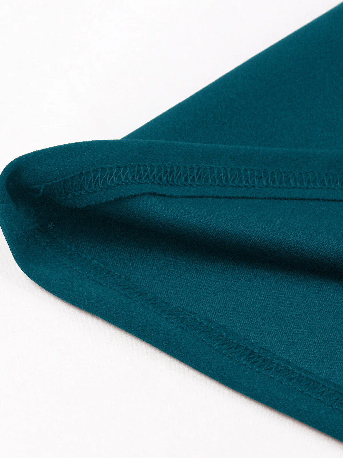 Contrast Lapel Button Detail Fit & Flare Dress