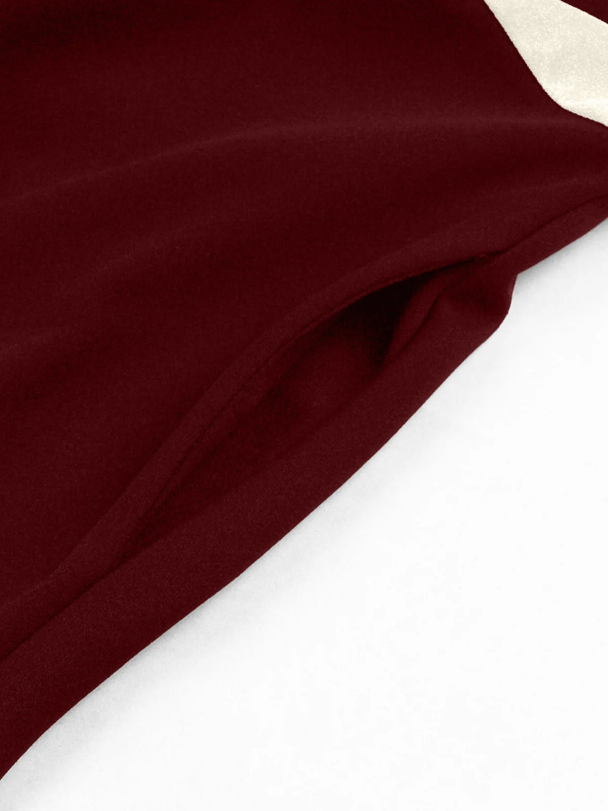 Contrast Lapel Button Detail Fit & Flare Dress
