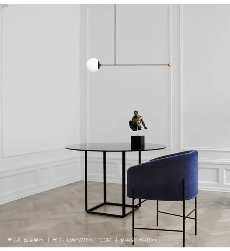 Danish Retro Minimalist Modern LED Restaurant Pendant Light