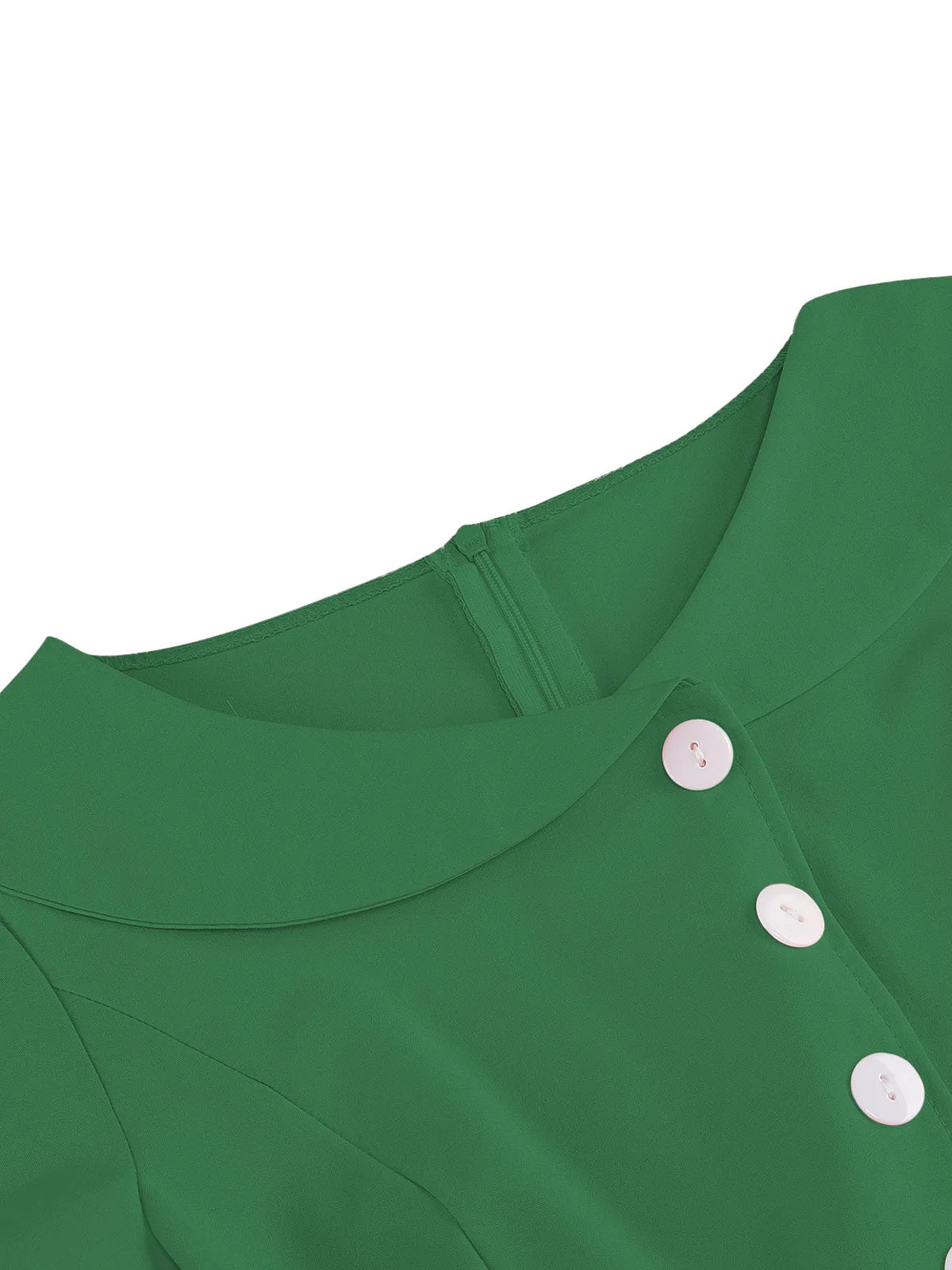 Button Front Fit and Flare Midi Dress