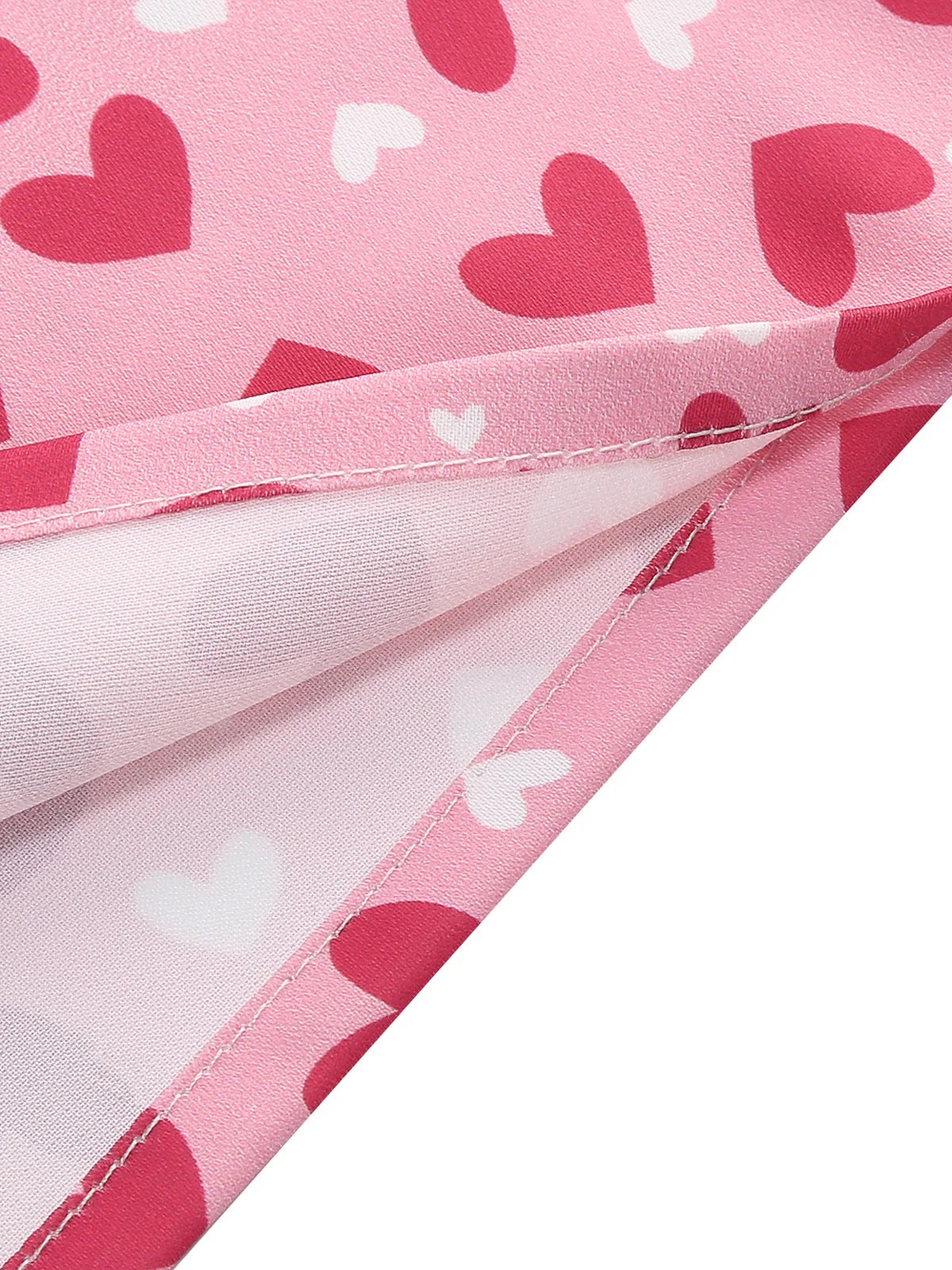 Heart Print Square Neck Fit & Flare Dress