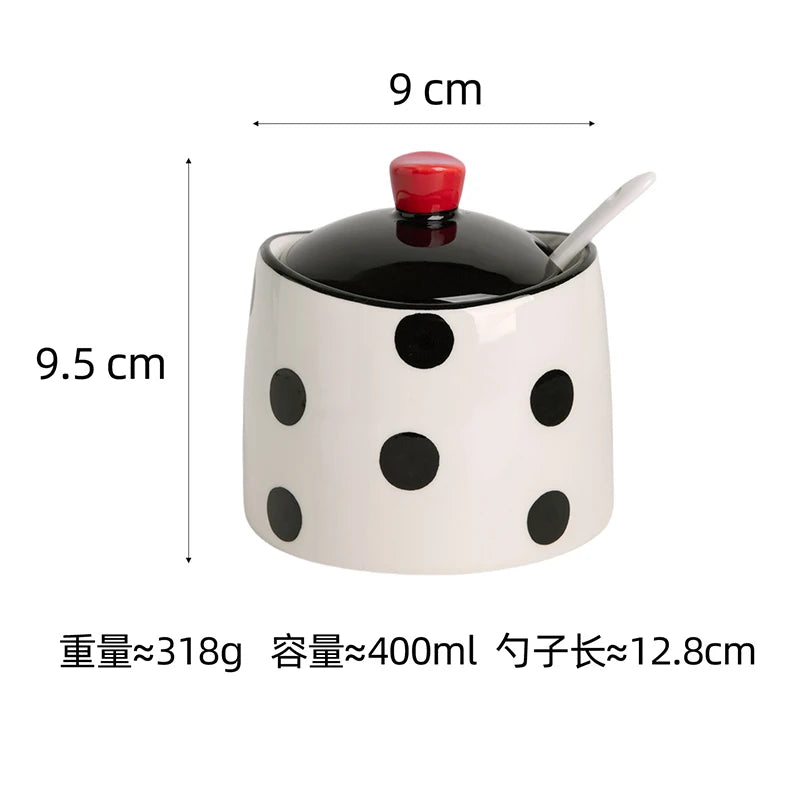Retro Diner Ceramic Spice & Seasoning Container