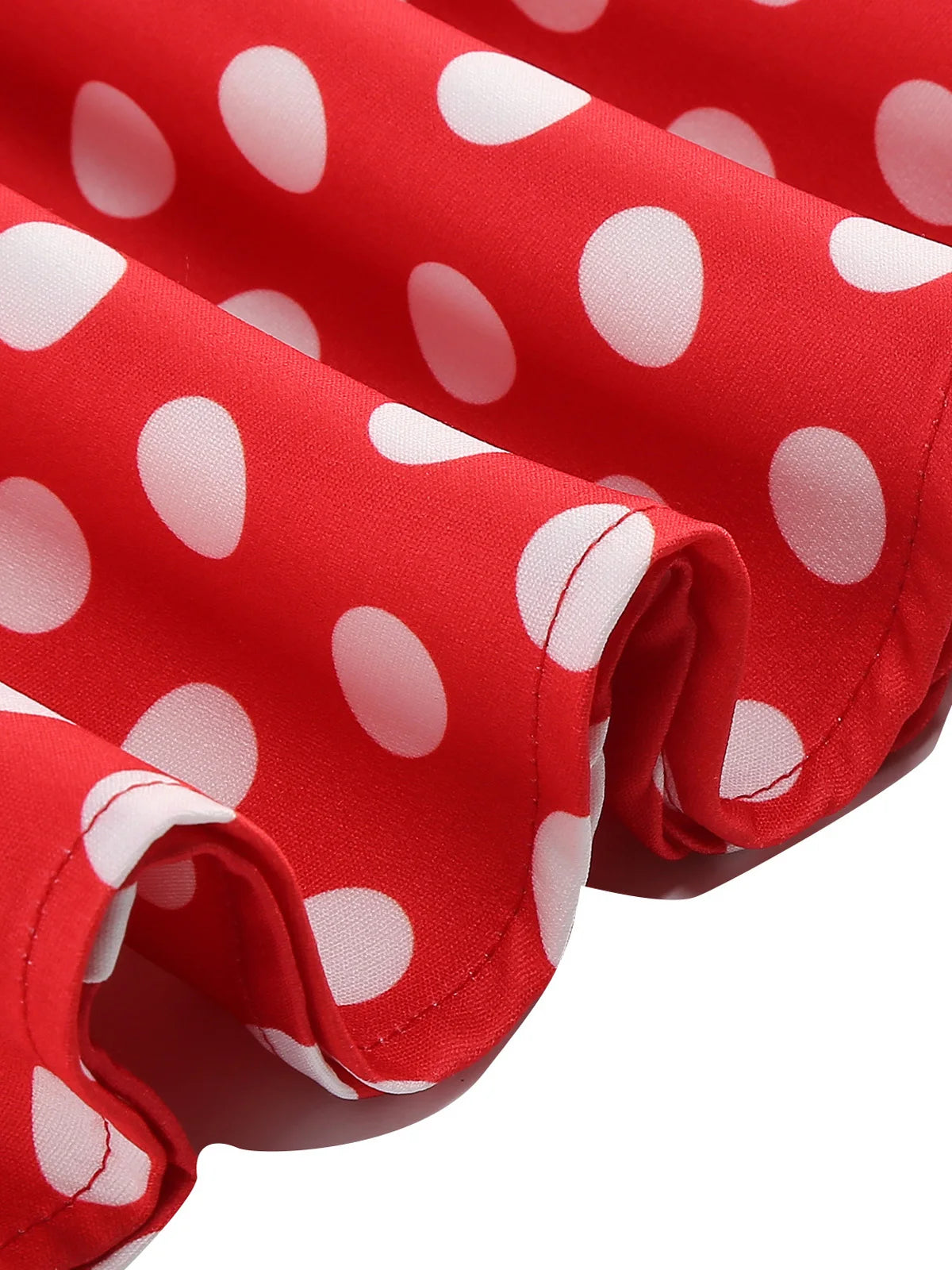 Tie Strap Polka Dot Belted Fit & Flare Dress