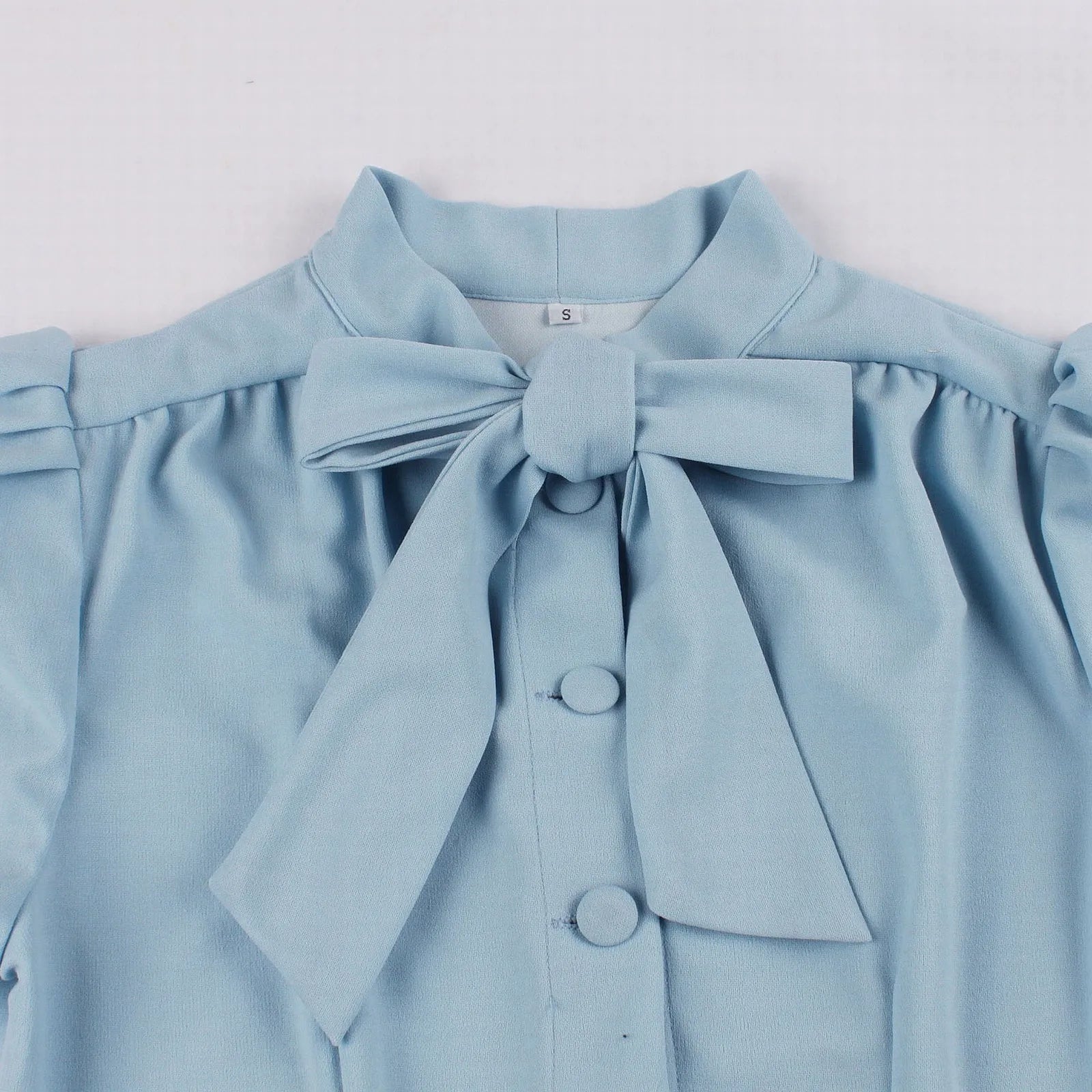 Short Sleeve Button Front Midi Dress with Neck Tie
