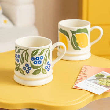 "Grandma's Garden" Oversized Retro Floral Breakfast Mug