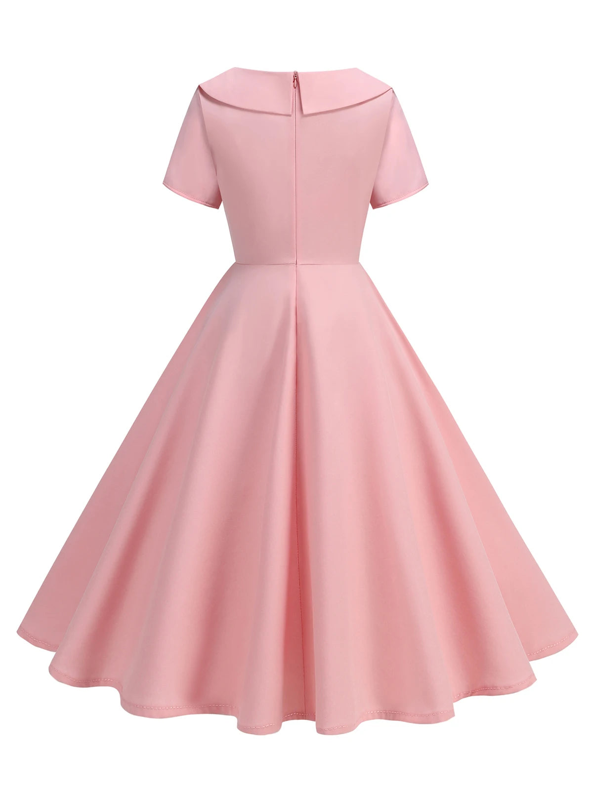 Button Front Fit and Flare Midi Dress