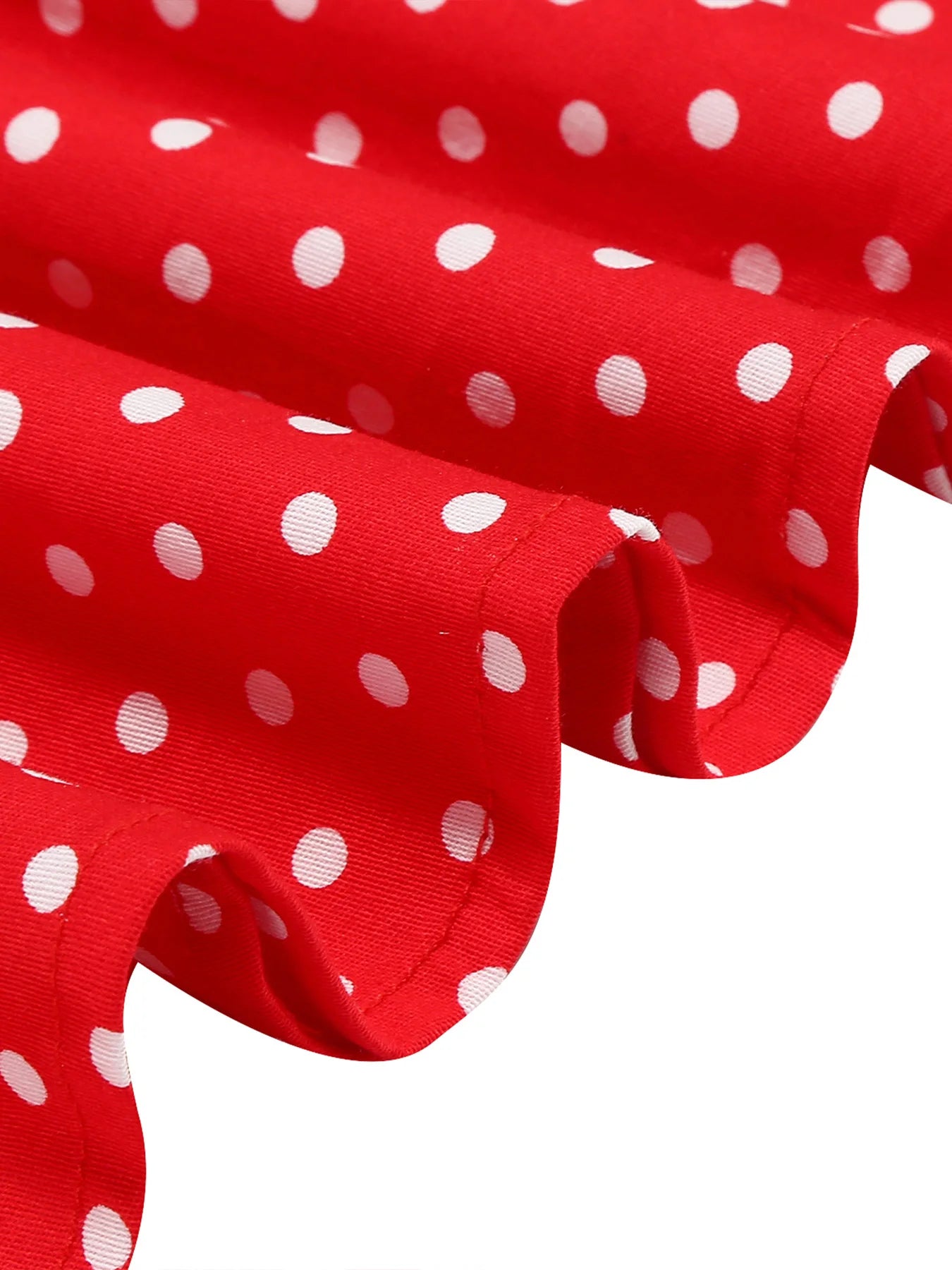 Polka Dot Collar Fit & Flare Dress with Headband