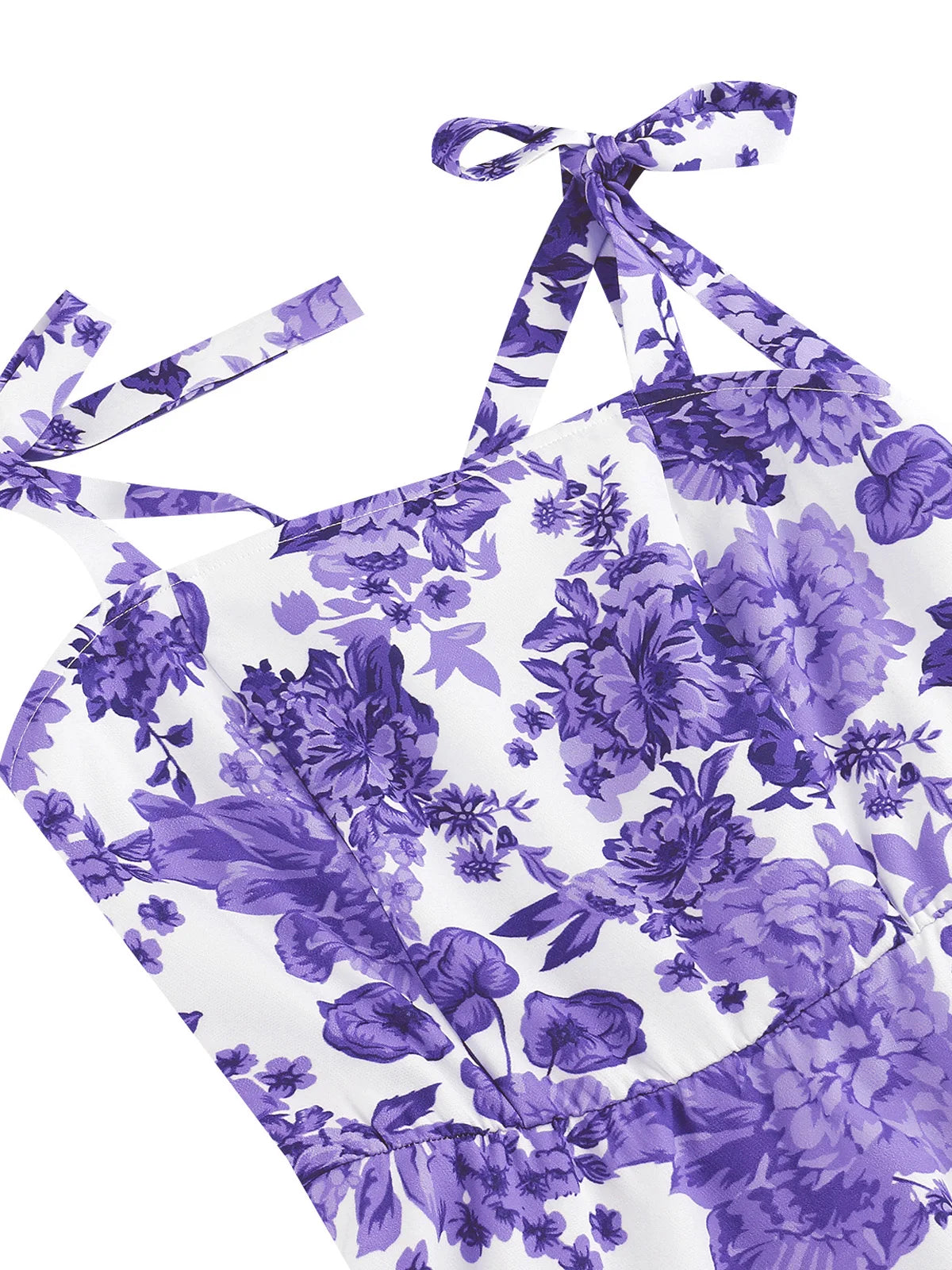 Tie Strap Floral Midi Dress