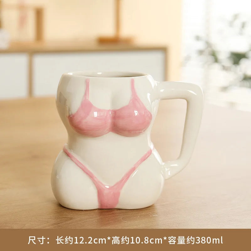"The Pin-Up Silhouette" Ceramic Body Art Mug (380ml)