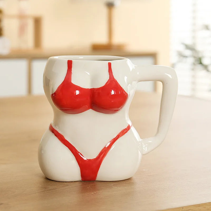 "The Pin-Up Silhouette" Ceramic Body Art Mug (380ml)