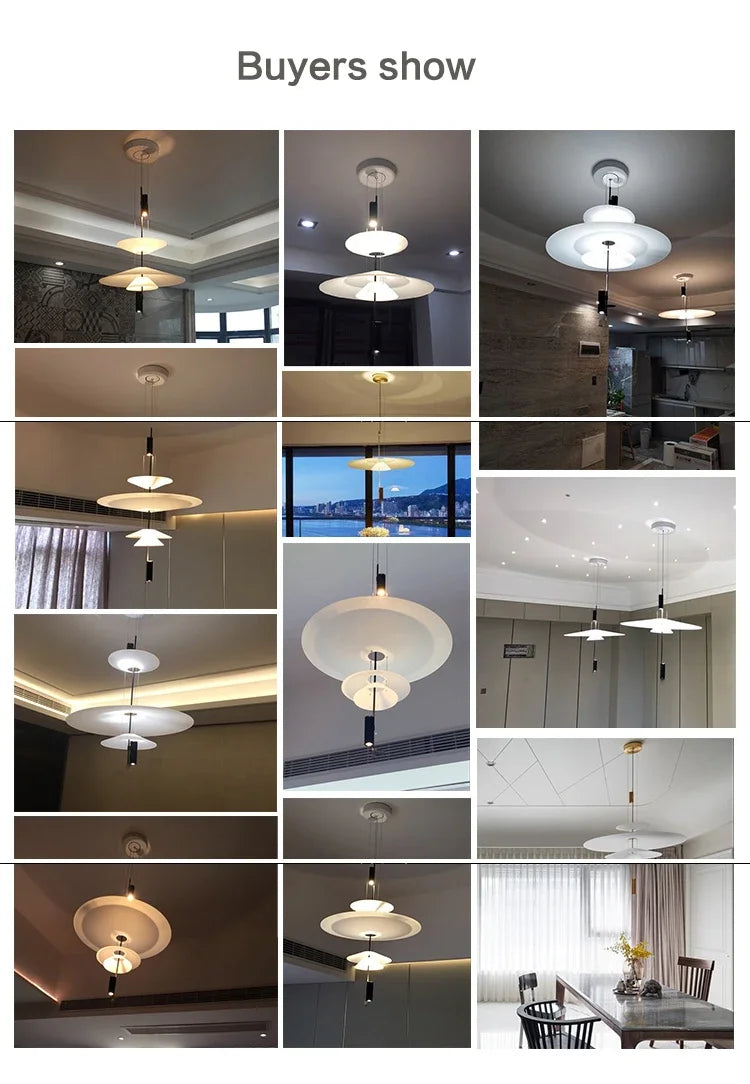 Italian Nordic Flamingo Flying Saucer Pendant Lamp