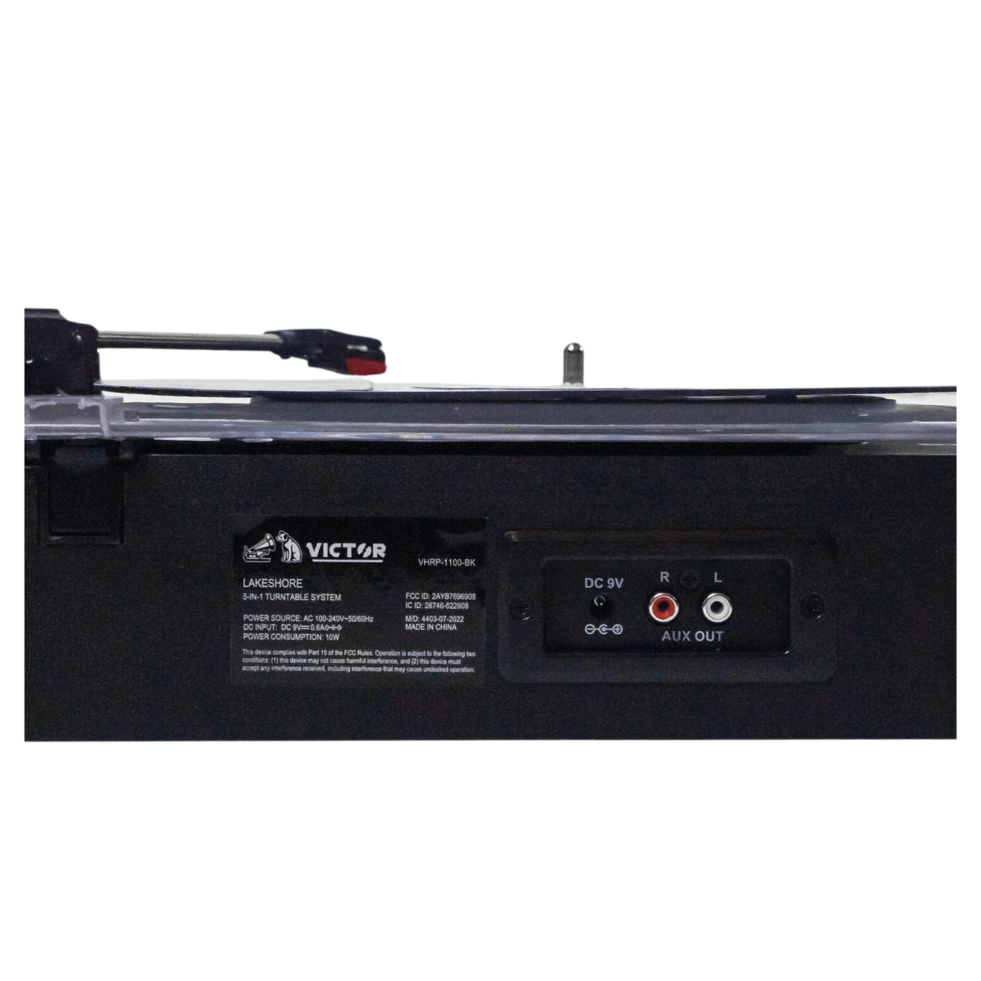 Victor Lakeshore 5-in-1 Hybrid Bluetooth Turntable System w USB and RCA Output