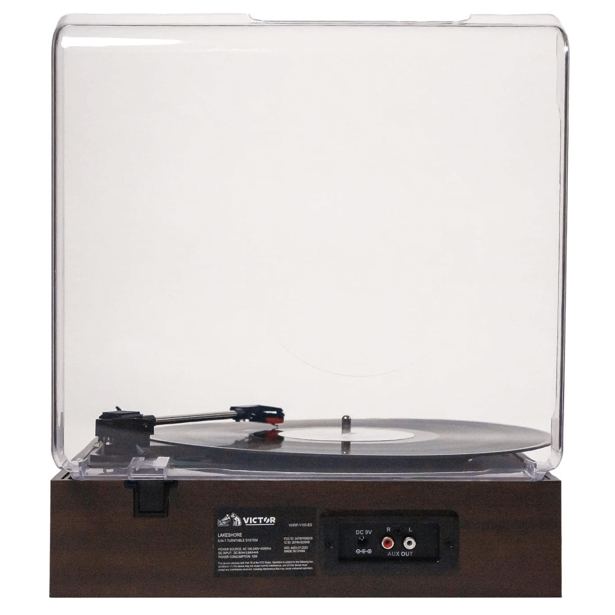 Victor Lakeshore 5-in-1 Hybrid Bluetooth Turntable System w USB and RCA Output