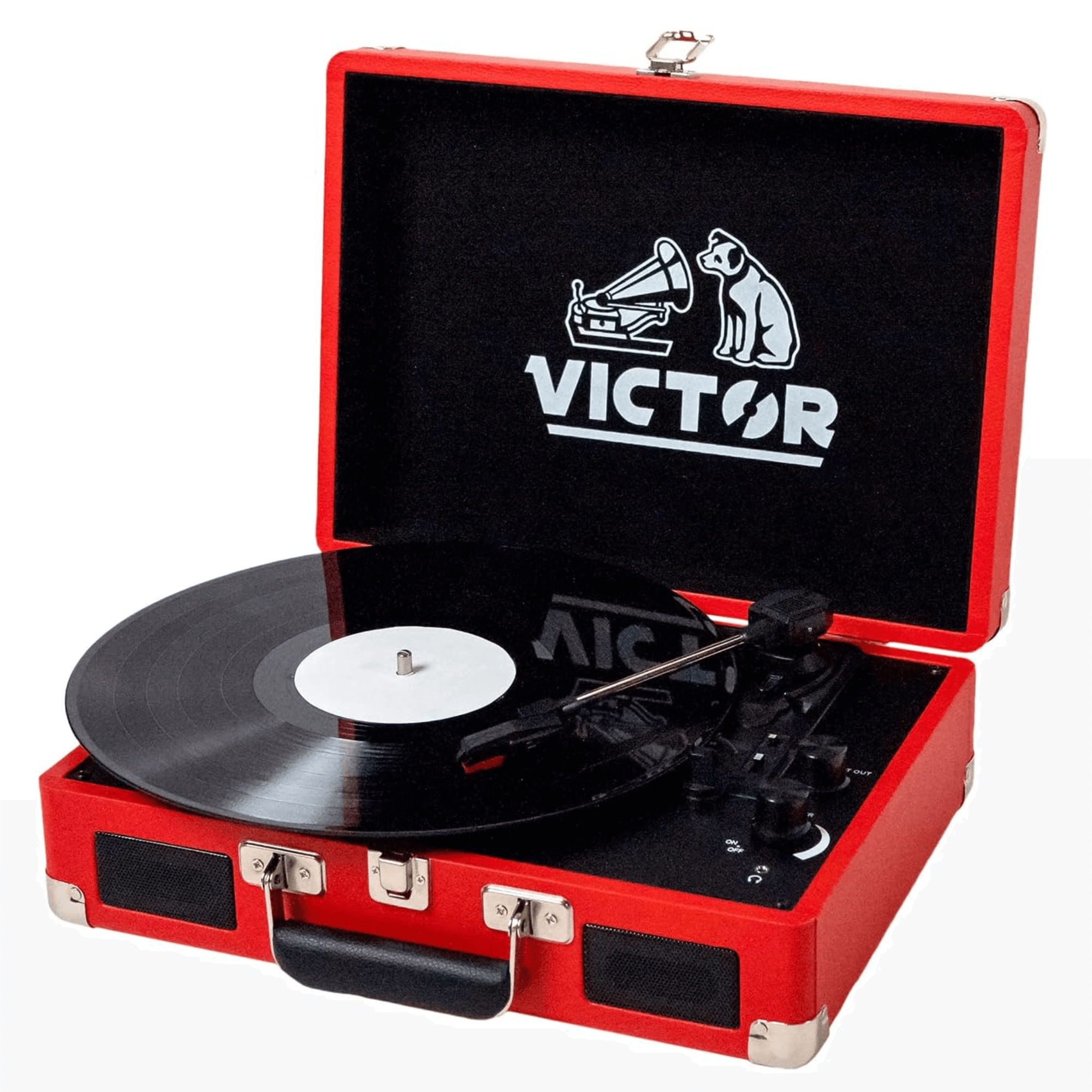 Victor Metro Dual Bluetooth Suitcase 3-Speed Turntable