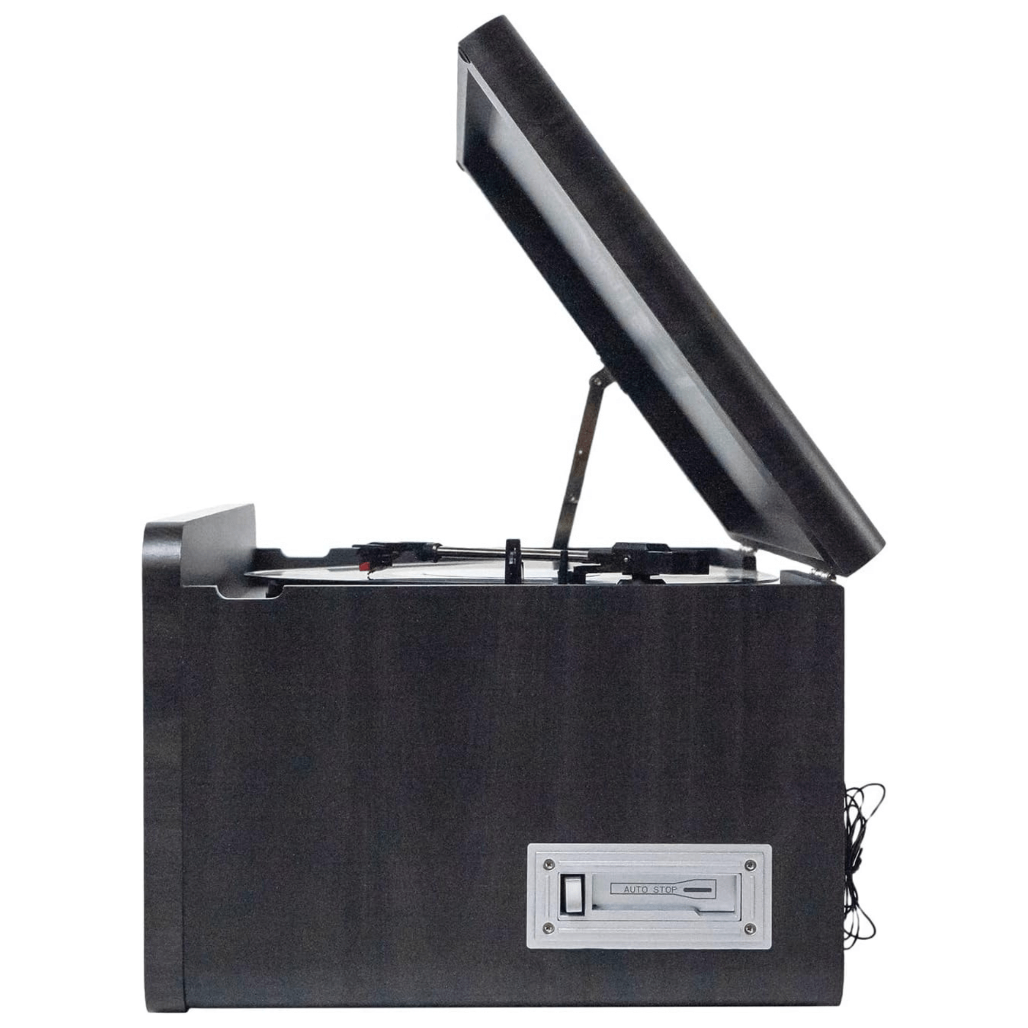 Victor Monument 8-in-1 Wood Music Center with 3-Speed Turntable & Dual Bluetooth